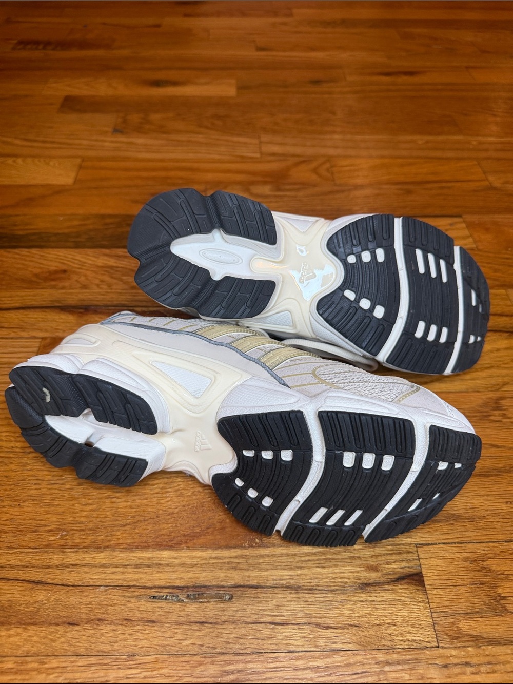 Adidas Cream and Gold Athletic Sneakers - Picture 6 of 6